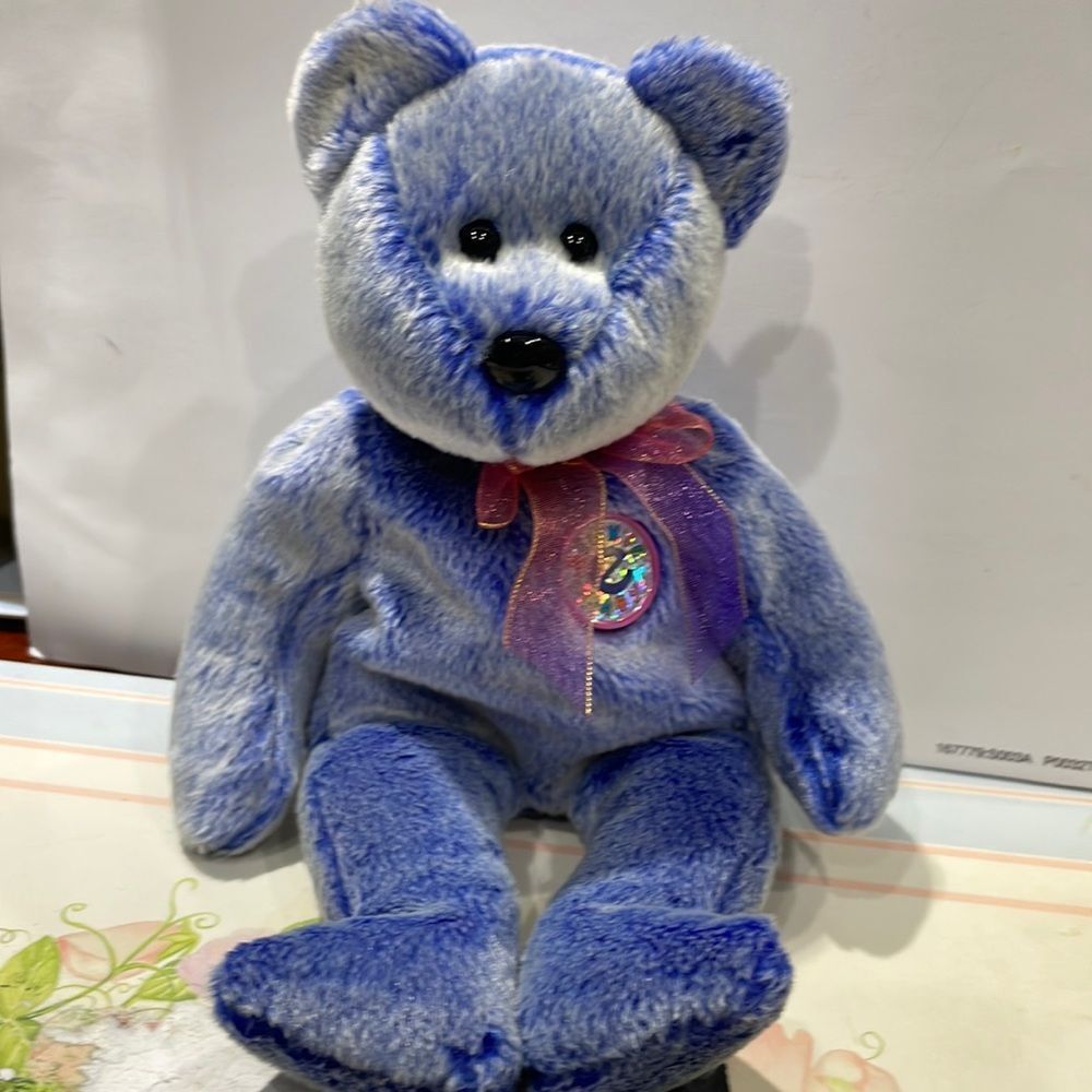 𝅺periwinkle Beanie Babies